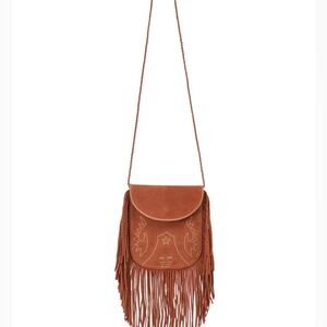 Dolce Vita Shila crossbody bag in saddle suede